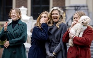 Winterfotosessie koninklijke familie