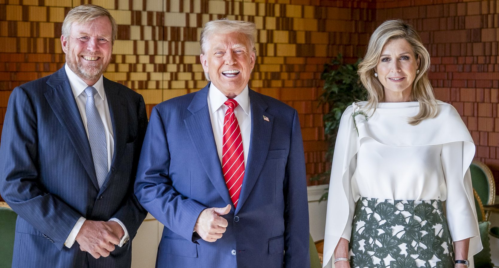 NAVO-TOP: Koning ontvangt Trump op audientie (Pool)