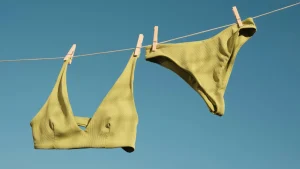Thumbnail voor Dieuwertje bood haar bikini aan op Marktplaats: 'Zijn vriendin vond het sexy als hij het broekje droeg'