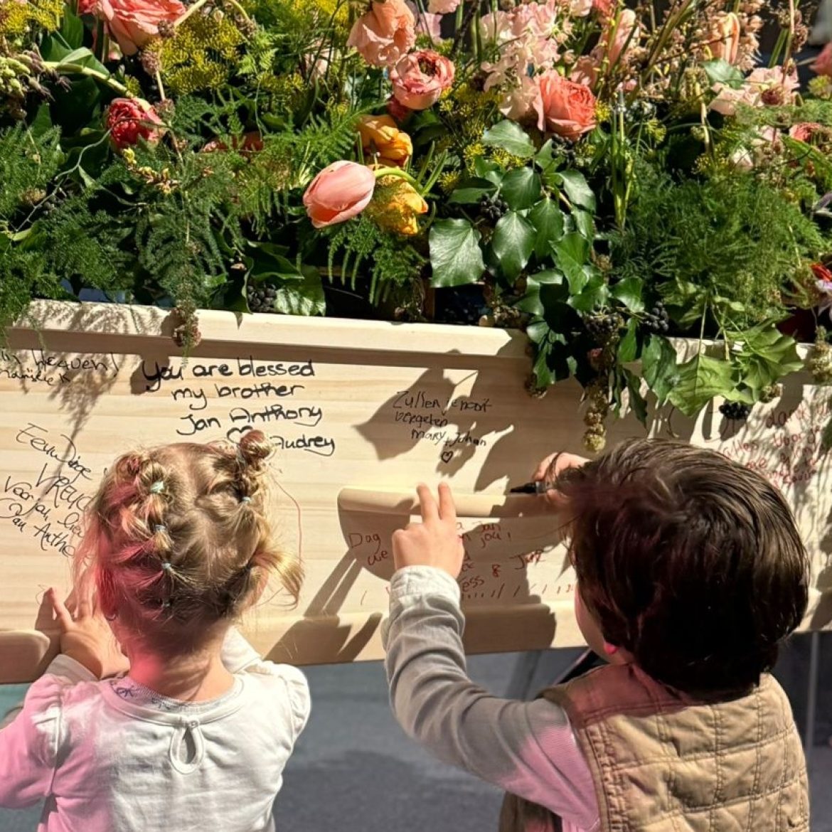 'Het is hartverwarmend hoe deze familie dit afscheid als een gezamenlijk project benadert'