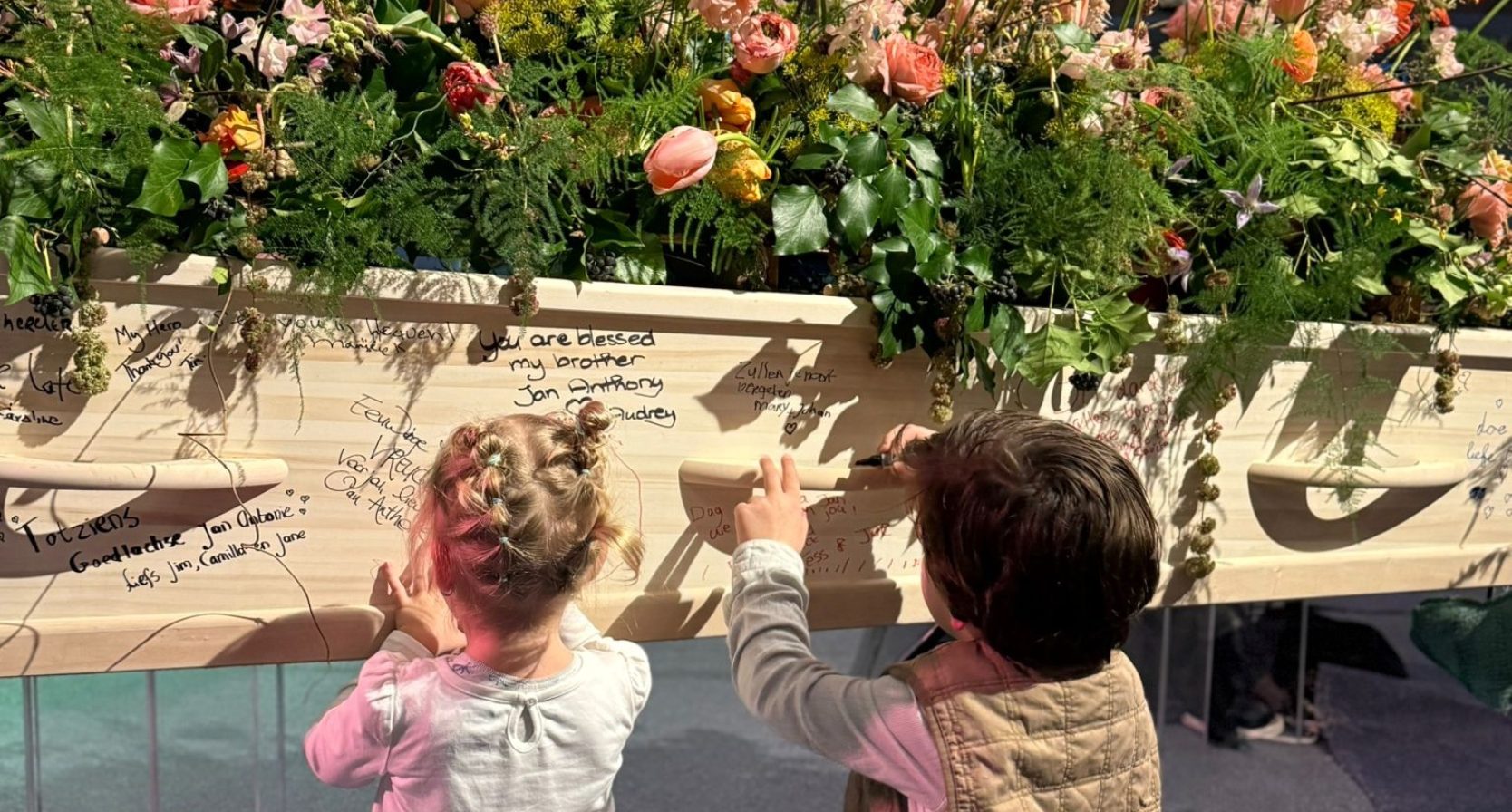 'Het is hartverwarmend hoe deze familie dit afscheid als een gezamenlijk project benadert'