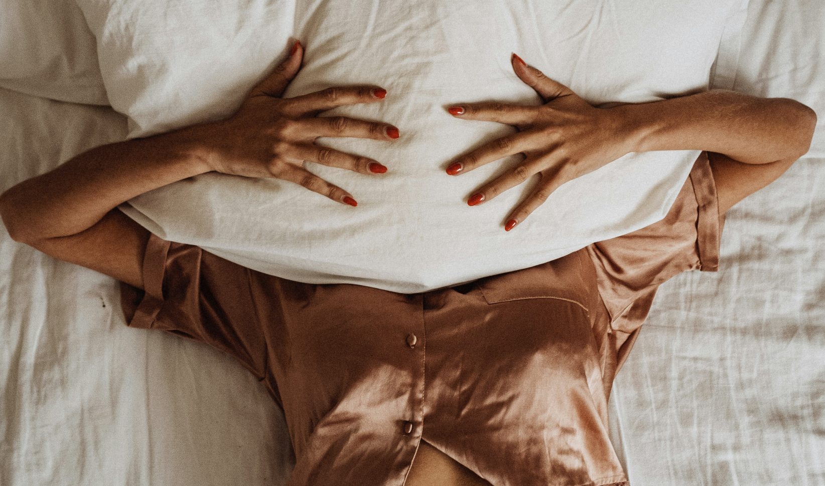 vrouw bed