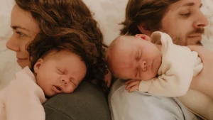 Thumbnail voor Mascha raakte zwanger van bijzondere tweeling, één via ivf, de ander natuurlijk: 'Hoe dan?'