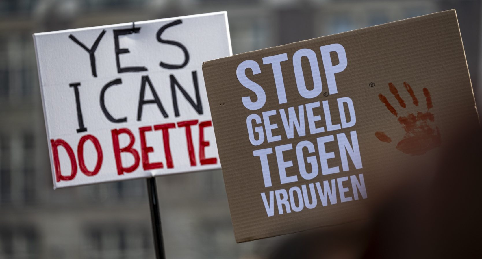 protest geweld tegen vrouwen