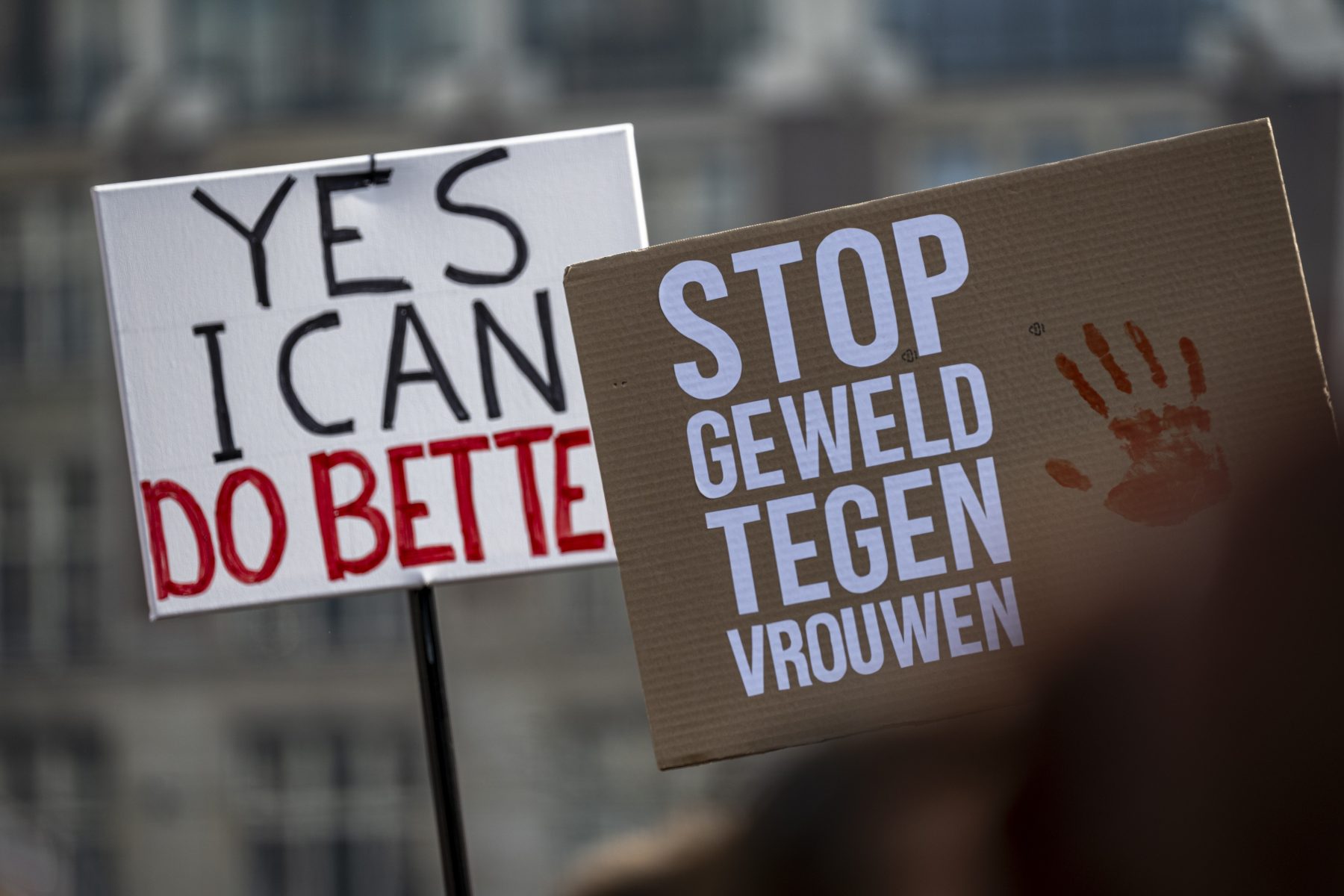 protest geweld tegen vrouwen