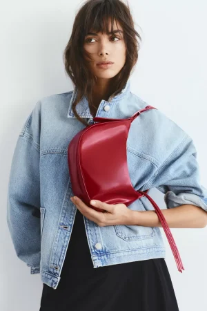 Schoudertas met bandjes