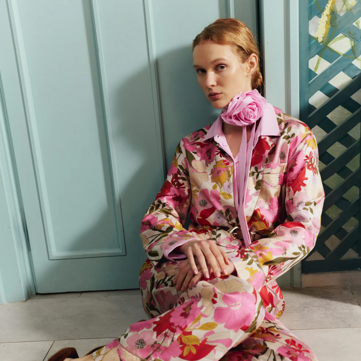 kleding, bloemenprint