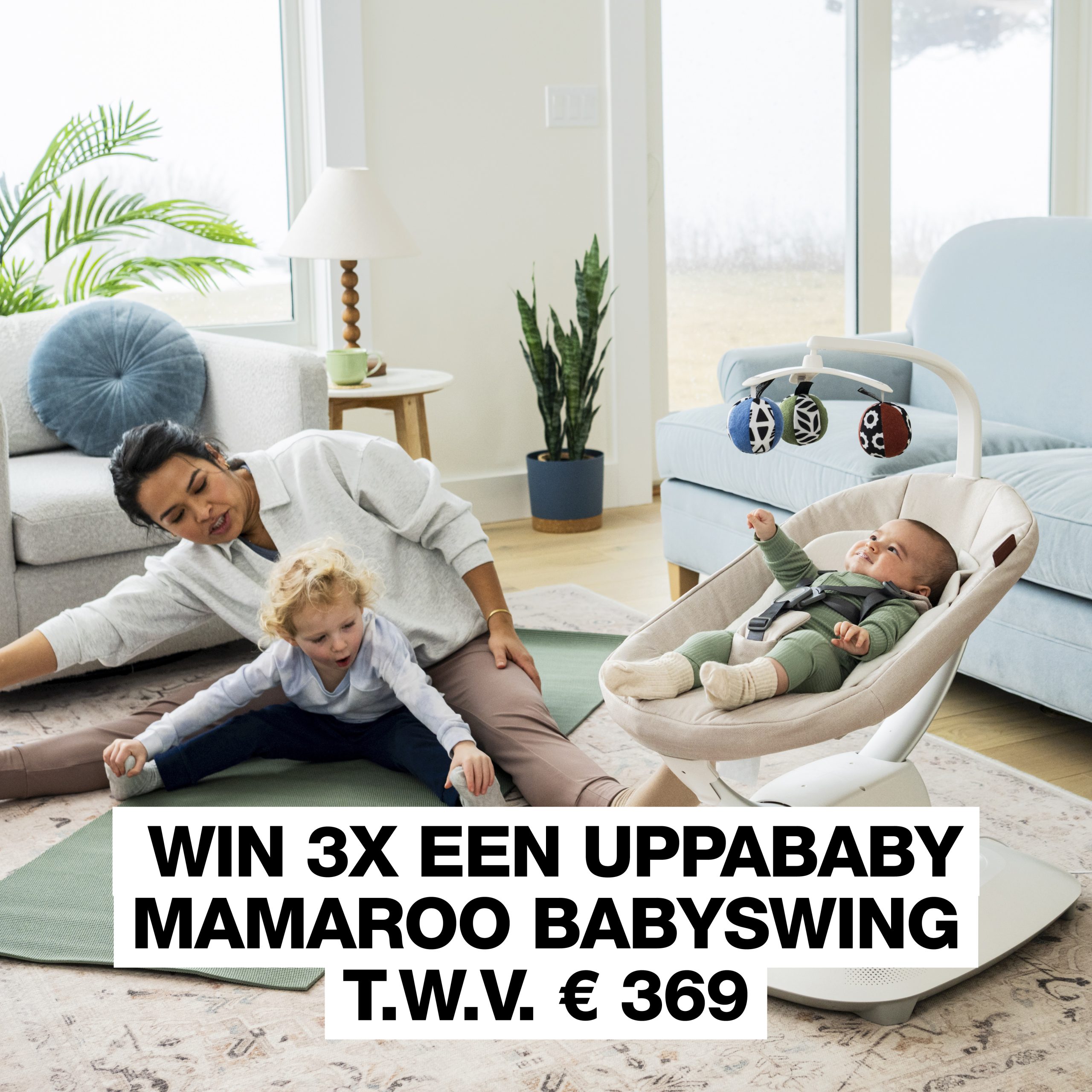 Even je handen vrij? Win een slimme babyswing t.w.v. 369 euro die het wiegen van je overneemt