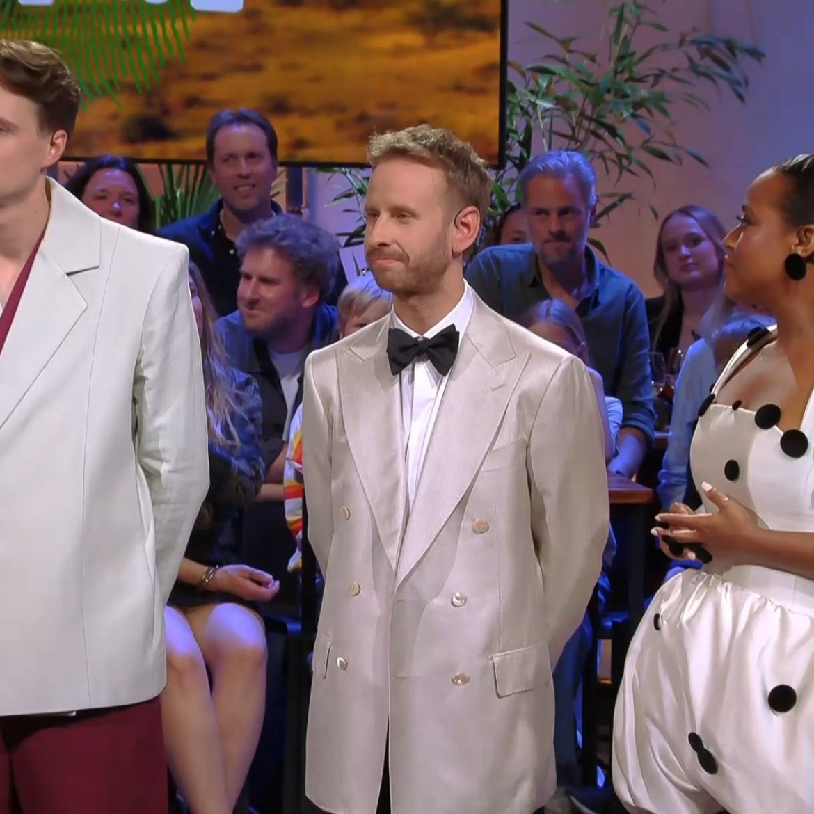 Bram Krikke, Daan Boom en Quinty Misiedjan in de finale van 'Wie is de Mol?'
