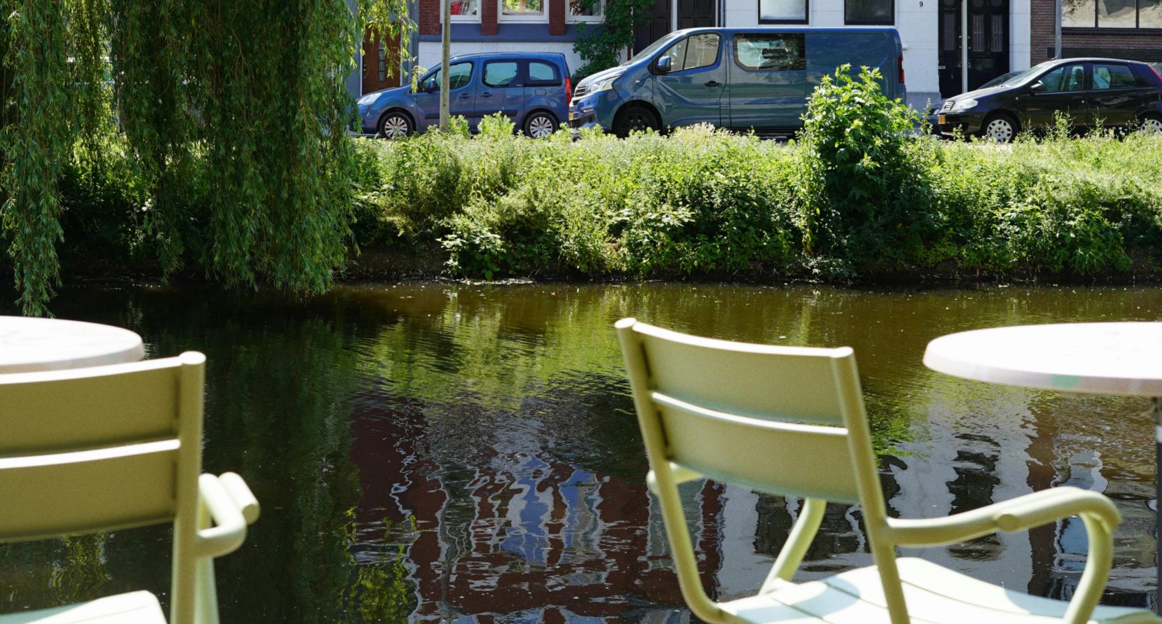Terras in de zon