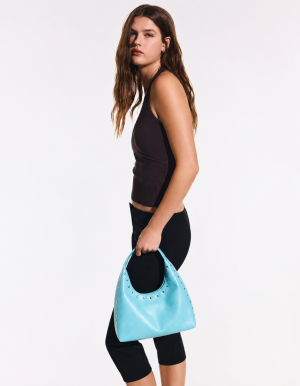 tas in azuurblauw