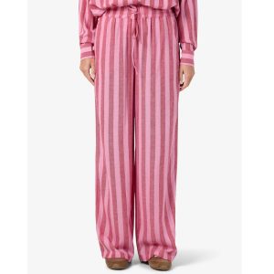 gestreepte broek roze rood