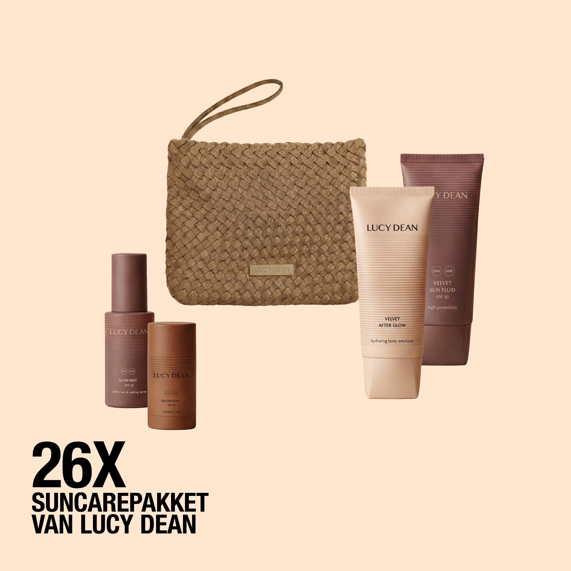 Zet je huid in het zonnetje: win 26 x dit luxe suncarepakket van Lucy Dean t.w.v. 195 euro