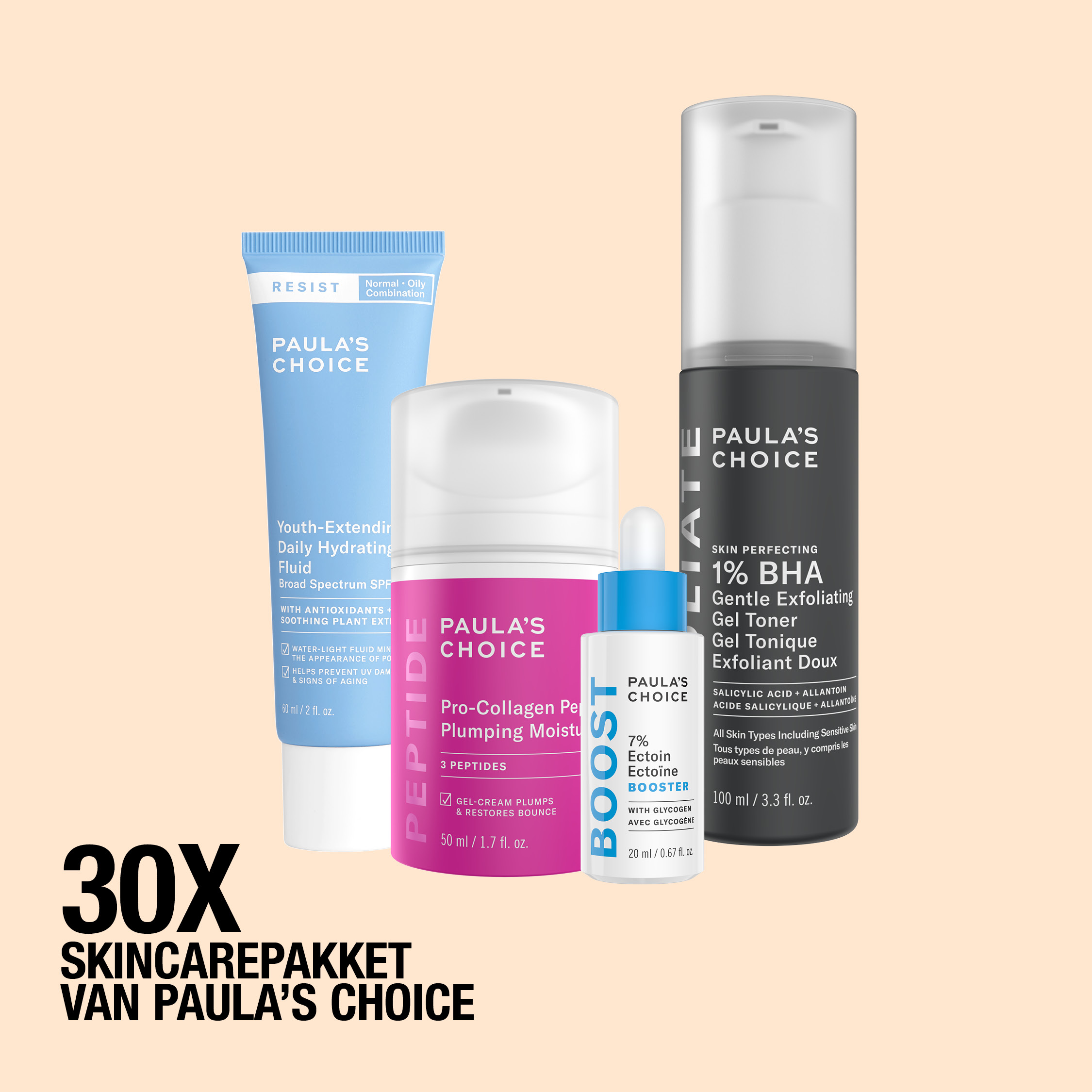Glow incoming: win 30 x een skincarepakket van Paula's Choice. t.w.v. 189 euro