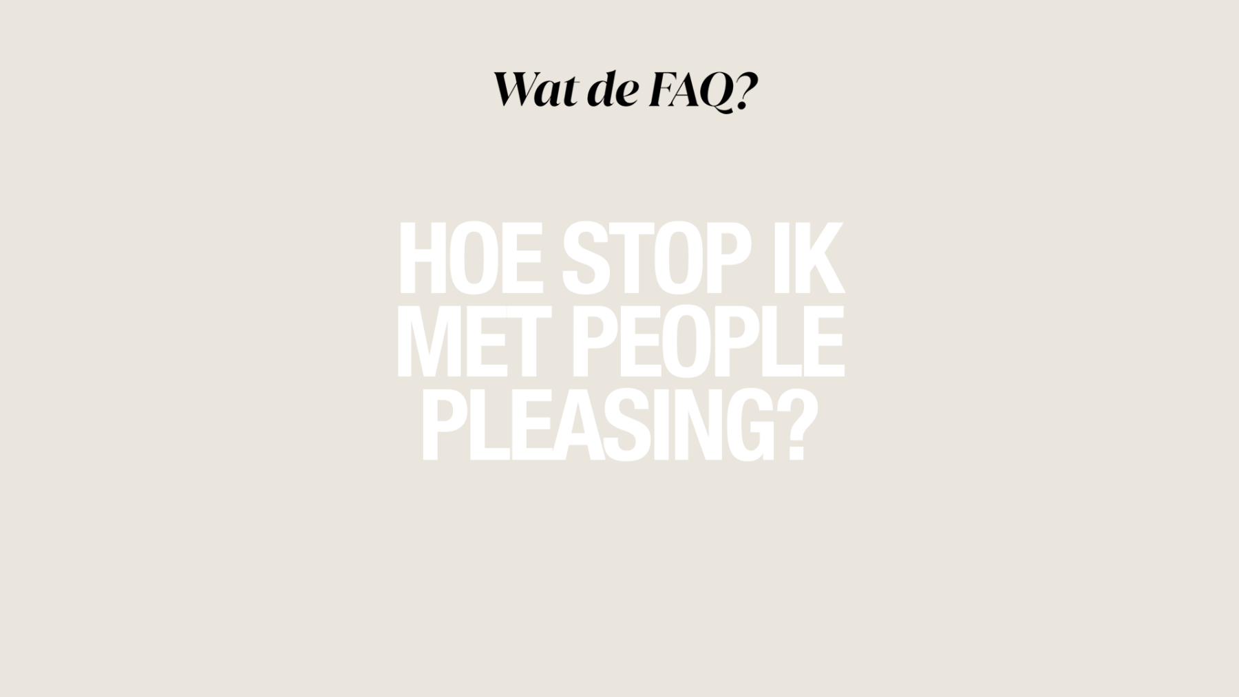 Zó stop je met people pleasen: 'Vraag jezelf af: wie ben ik nog als ik me constant aanpas?'