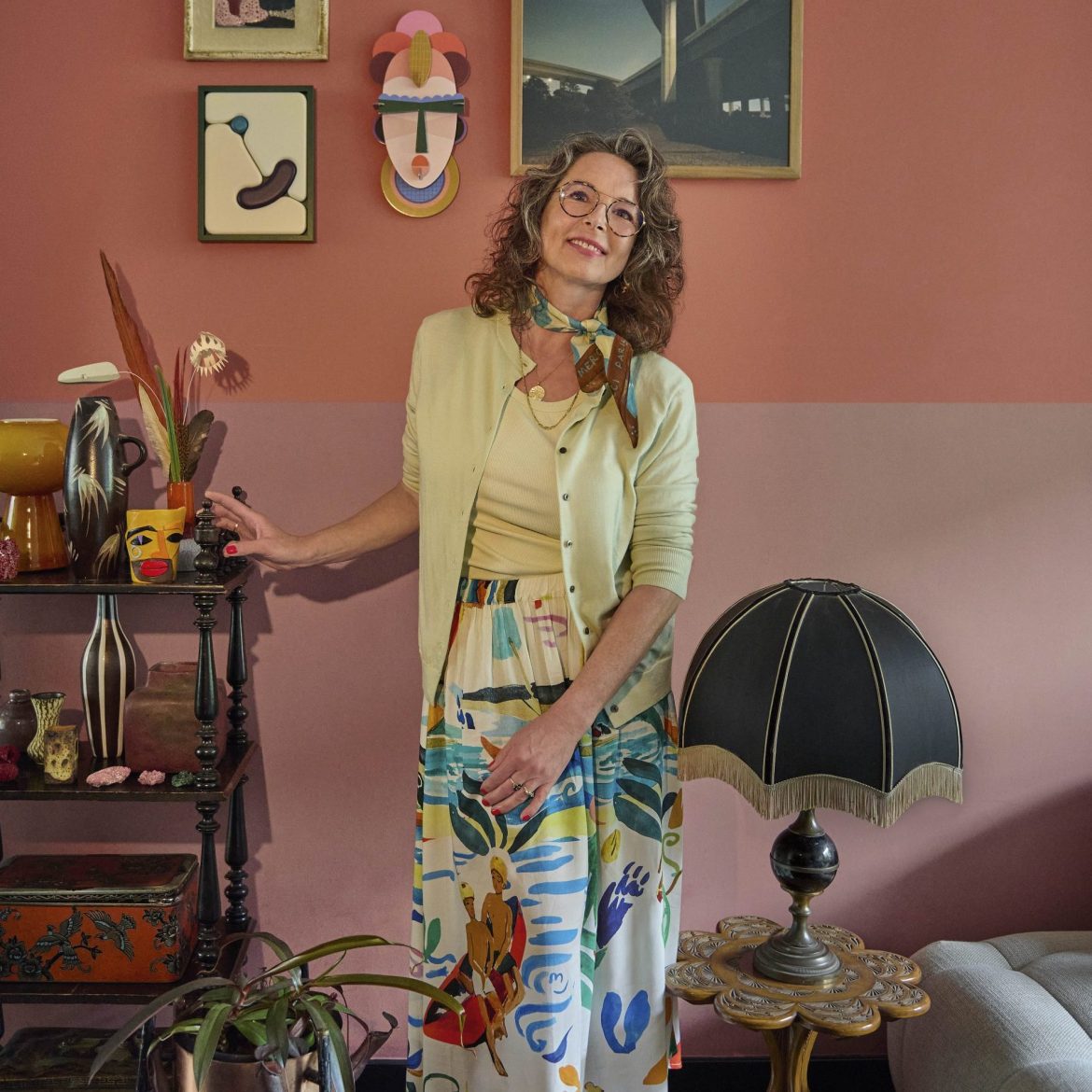 Daniëlle en haar brocante spullen