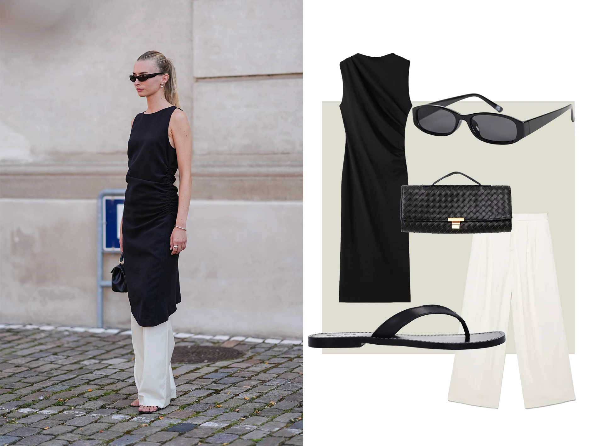 Jurk over broek 