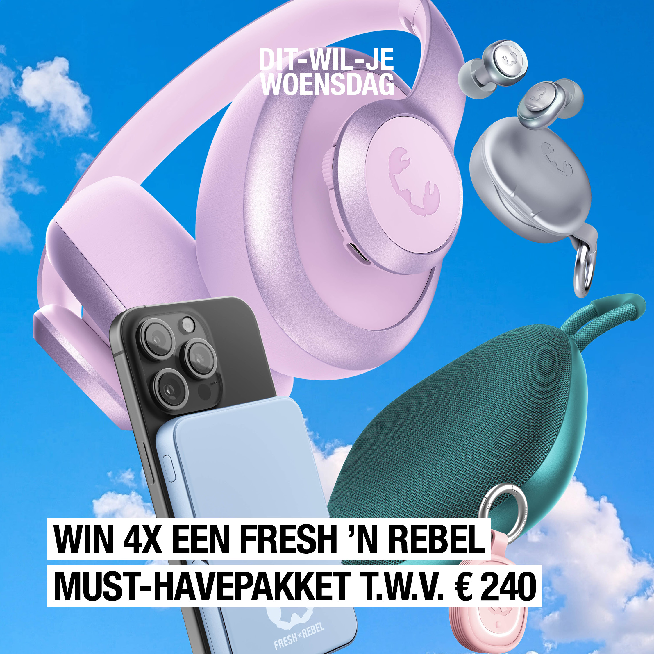 Listen up: win een pakket vol gadgets t.w.v. 240 euro met een koptelefoon, speaker en meer