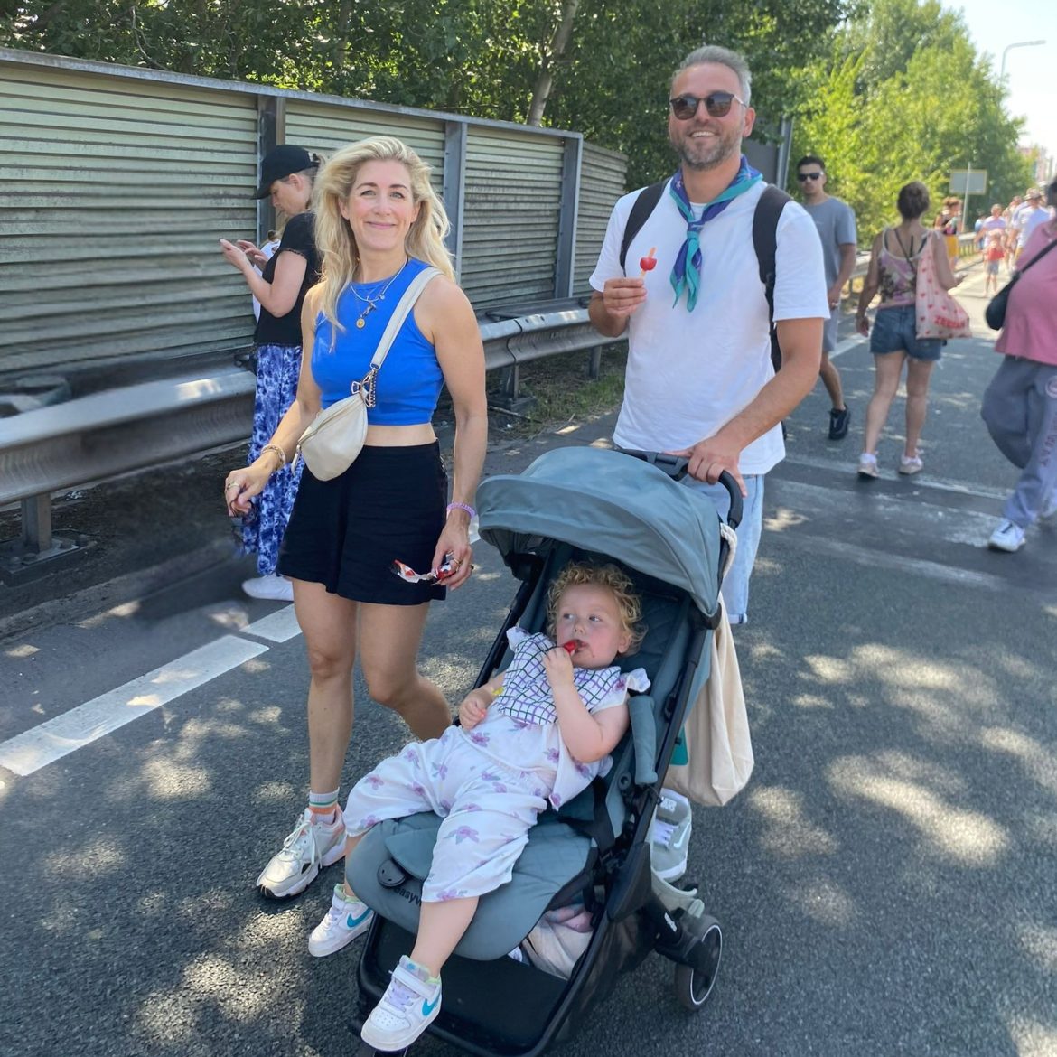 Christian en Fleur en dochter Teddie