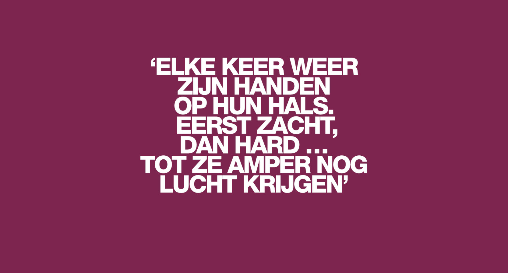 recht uit de zaal, finn p. verkracht, wurgseks