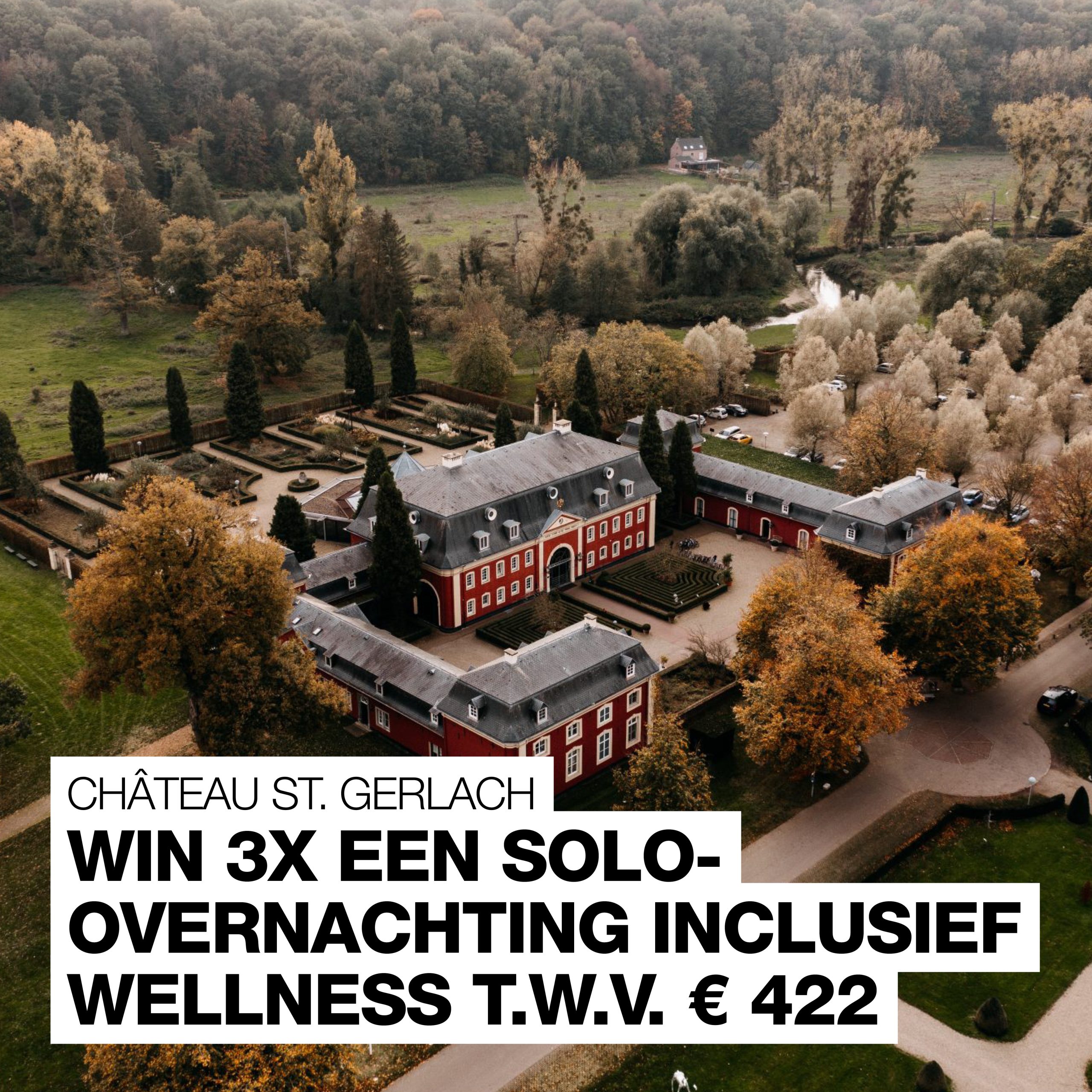 Toe aan een solo getaway? Maak kans op een luxe overnachting in een château mét spa