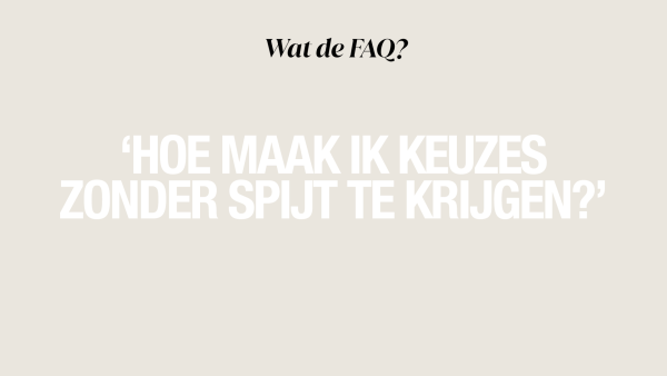 keuze spijt