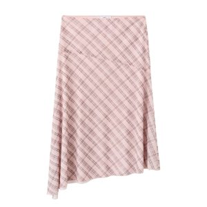 geruite maxi rok