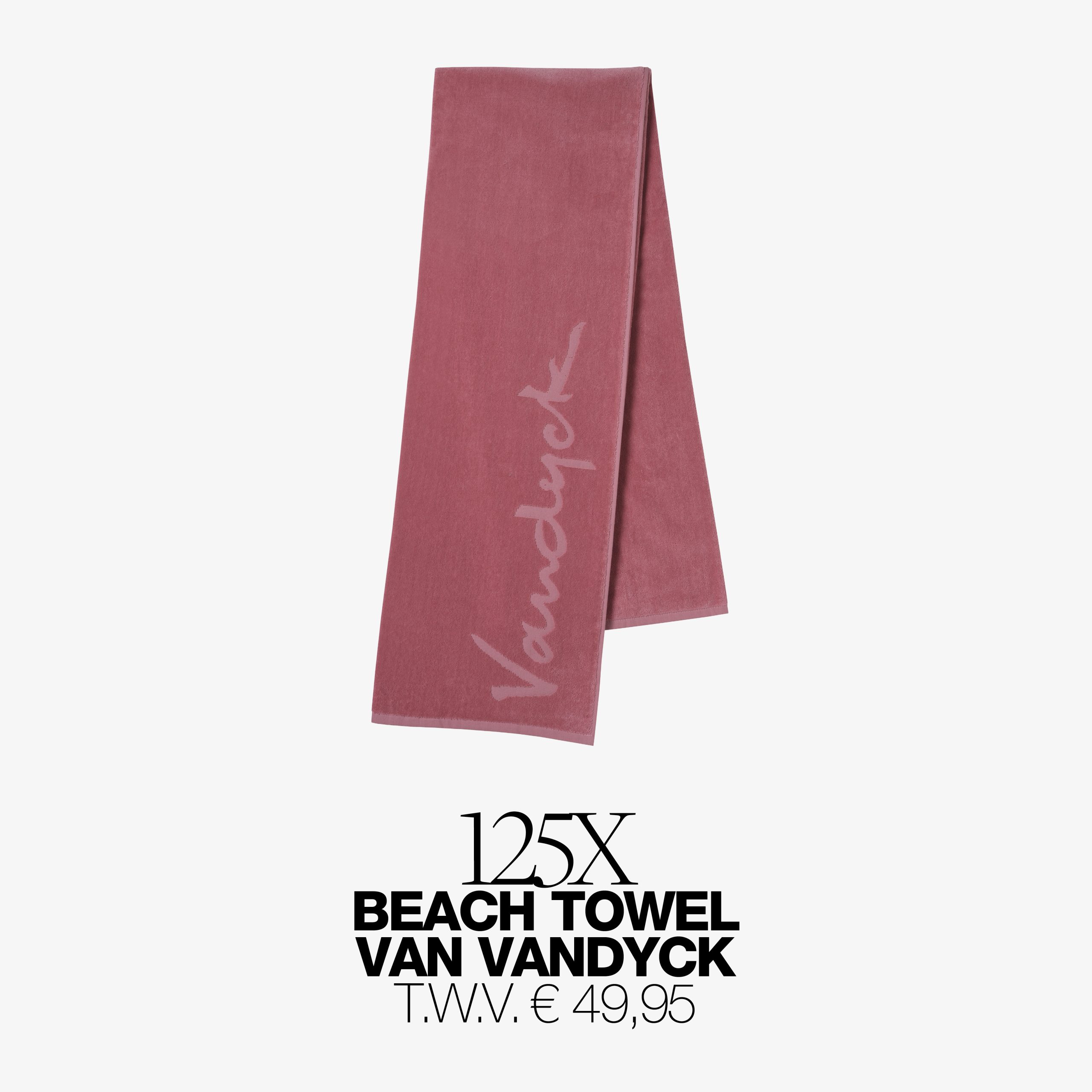 Zon, zee, strandlaken: win 125 (!) x een Beach Towel van Vandyck t.w.v. 49,95 euro
