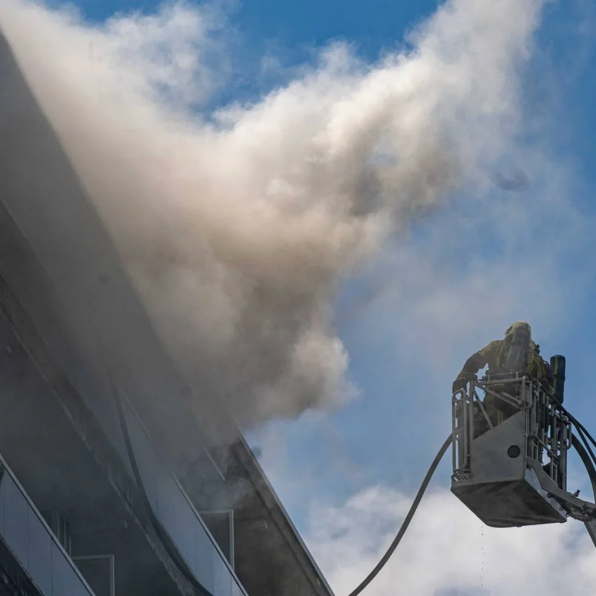 Brand bij flat in Antwerpen