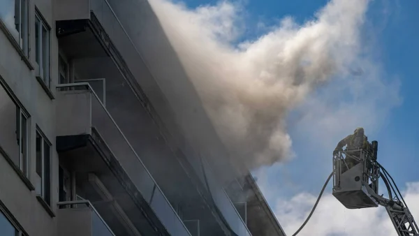 Brand bij flat in Antwerpen