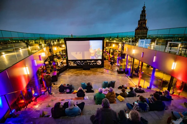 Rooftop Cinema, een van de buitenbioscopen