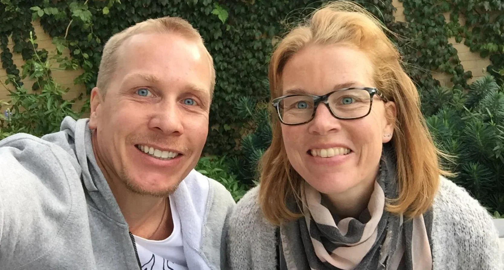 Richard en Patricia, die overleed aan huidkanker