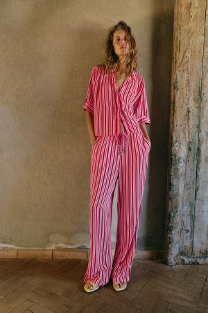 Zara gestreepte broek