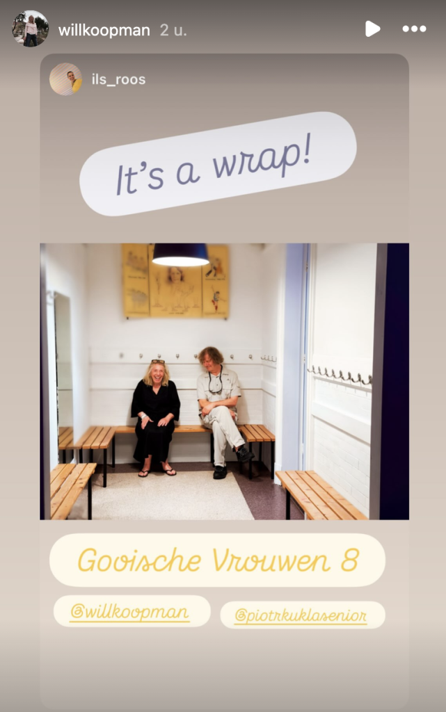 Will Koopman deelt Instagram story over Gooische Vrouwen seizoen 8