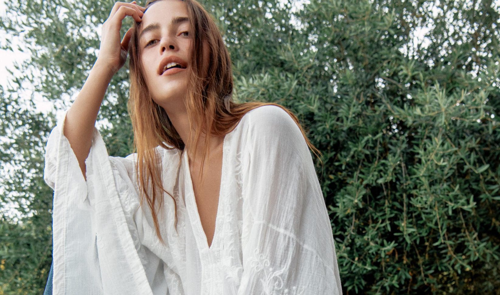 cape blouse zara