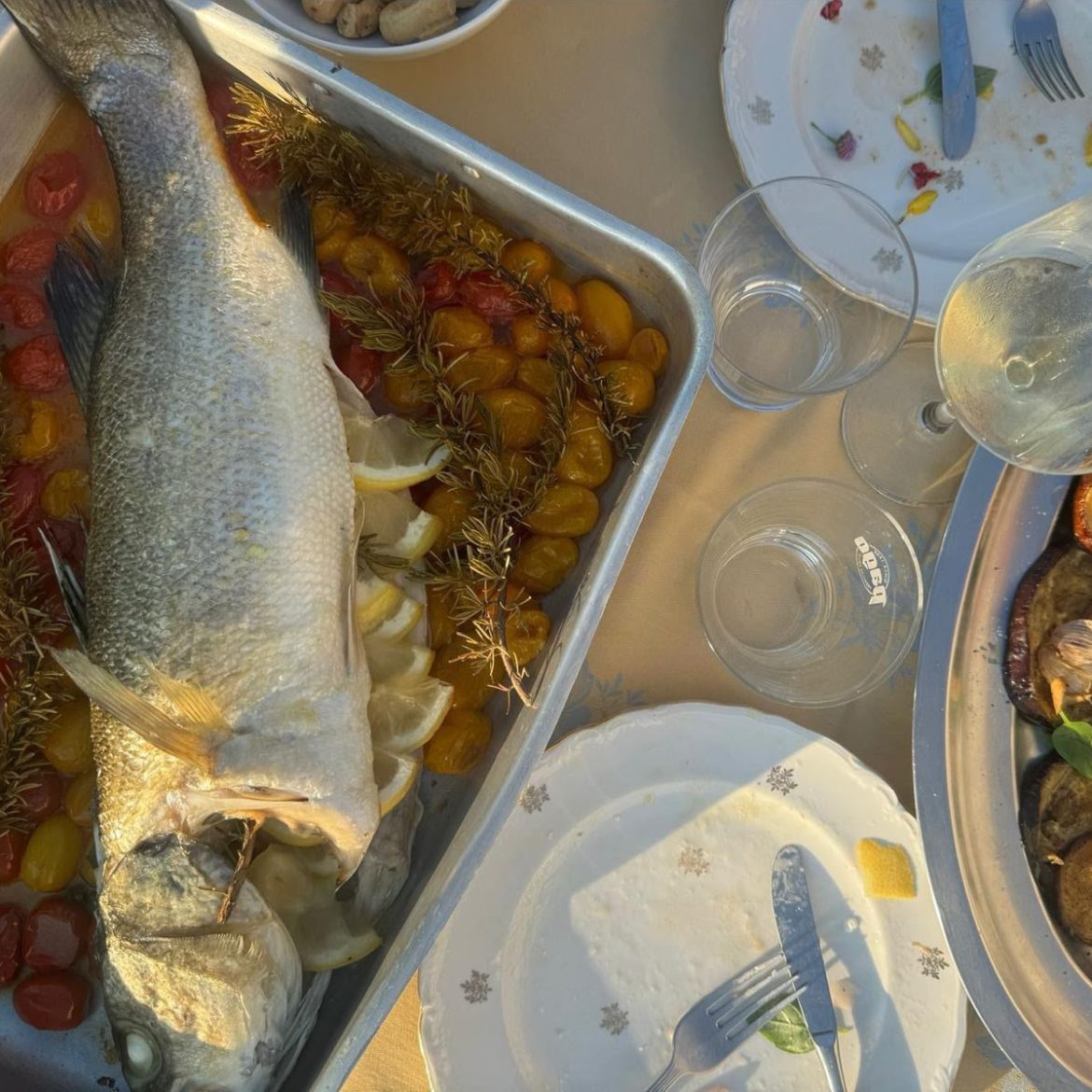 zeebaars uit de oven