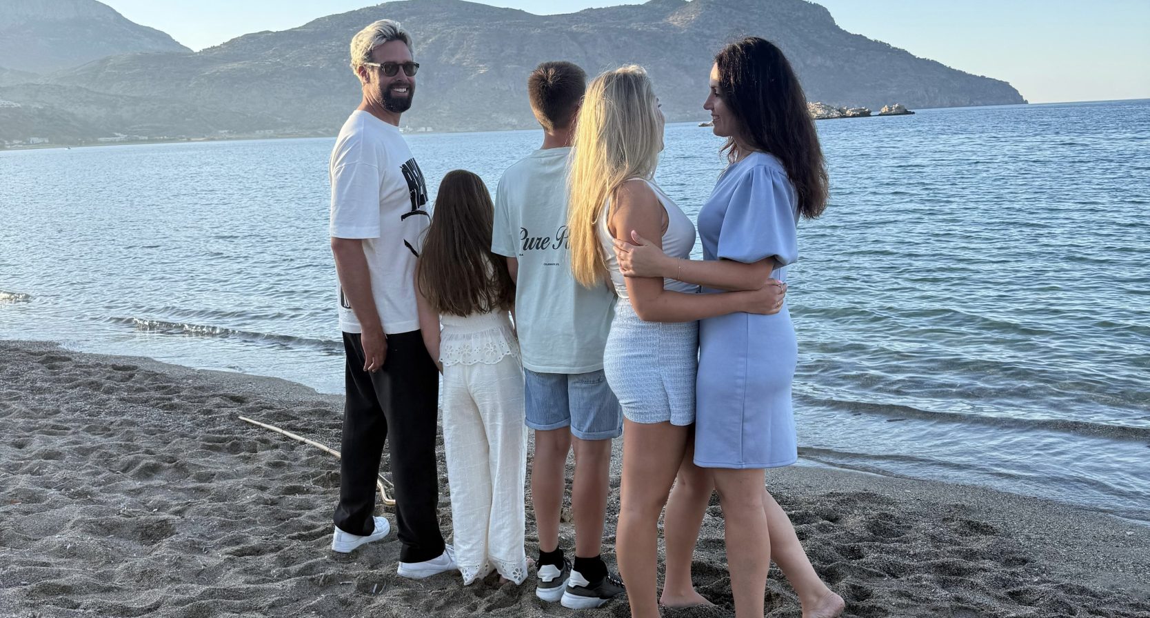 Kirsten en Nick Schilder op Karpathos in Griekenland