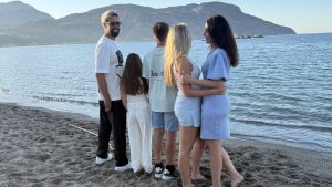 Kirsten en Nick Schilder op Karpathos in Griekenland