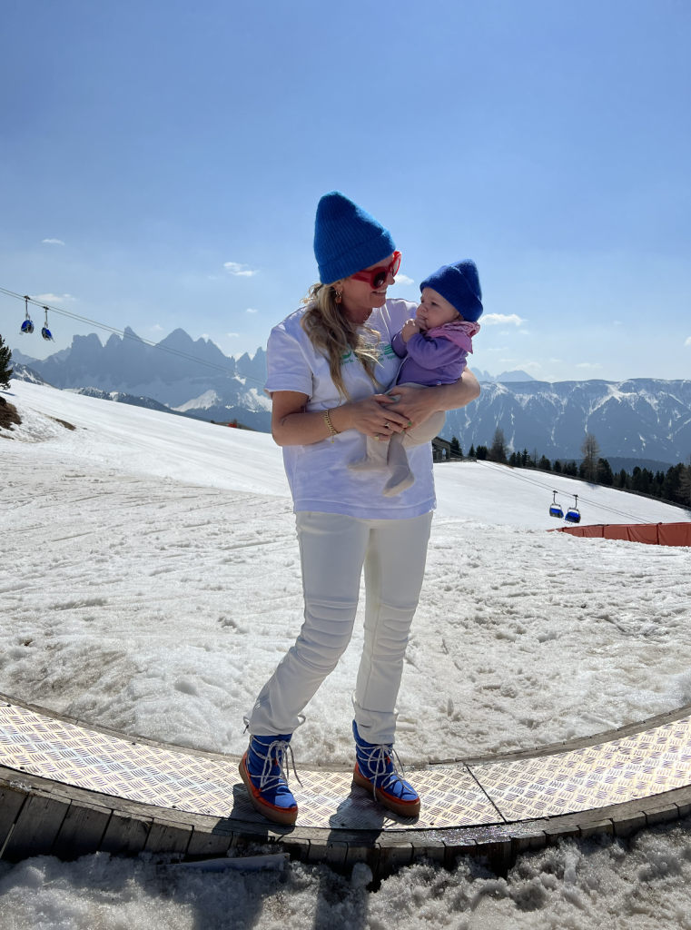 Maartje Diepstraten op wintersport met haar kinderen