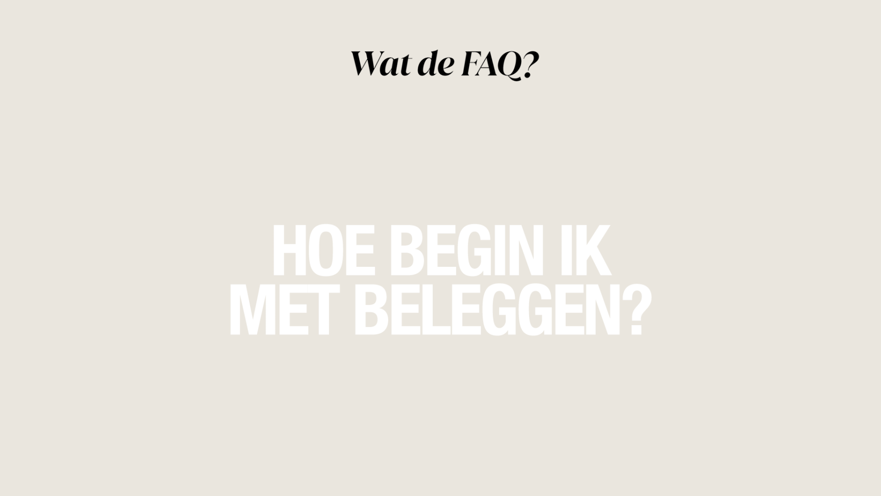 Laat je geld voor je werken: waarom je wil beginnen met beleggen