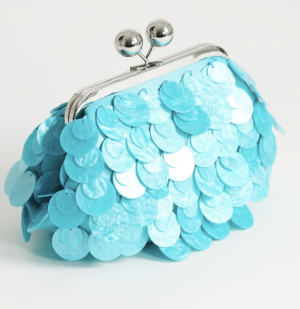 Turquoise clutch 