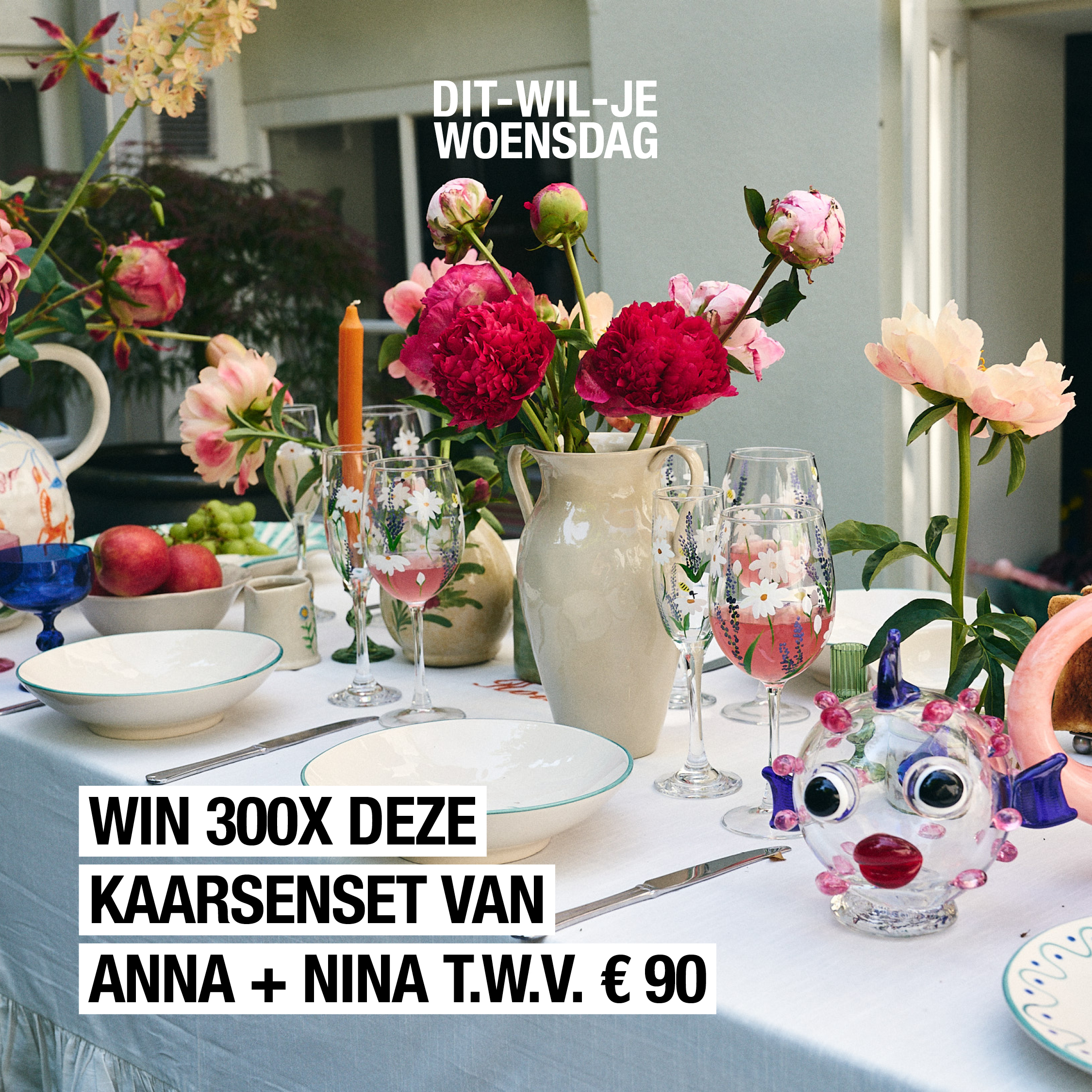 Anna + Nina-fans opgelet: we geven 300 (!) keer deze kleurrijke kaarsenset t.w.v. 90 euro weg