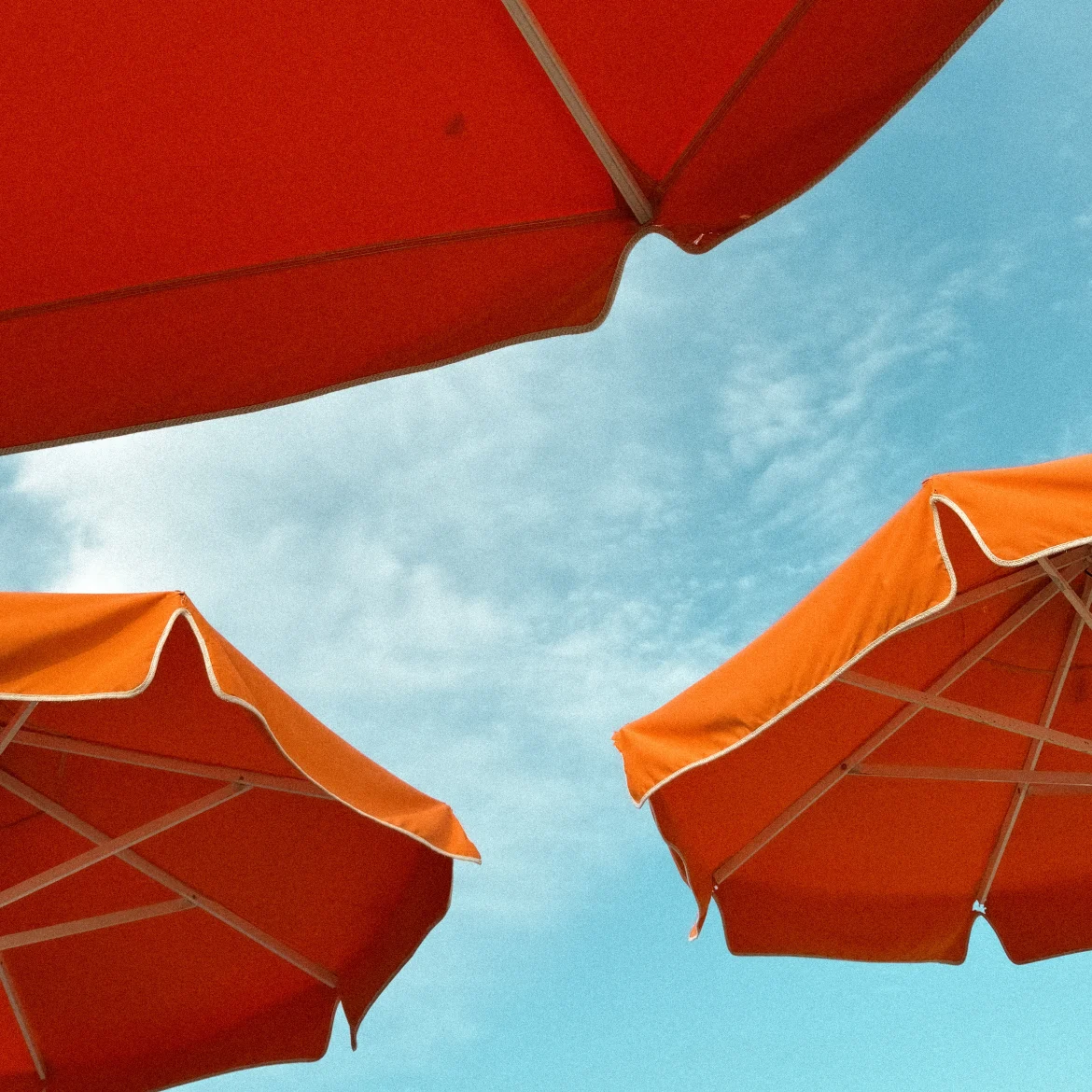 Parasol met voet