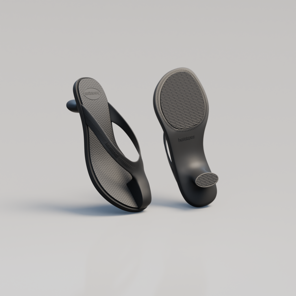 Havaianas Kitten Heel in zwart