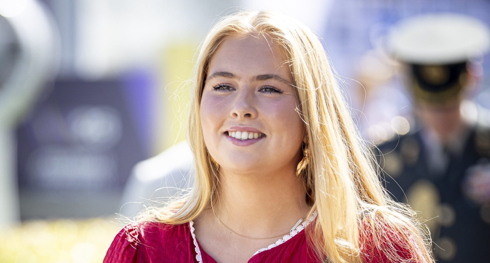 Prinses Amalia in top van Sézane