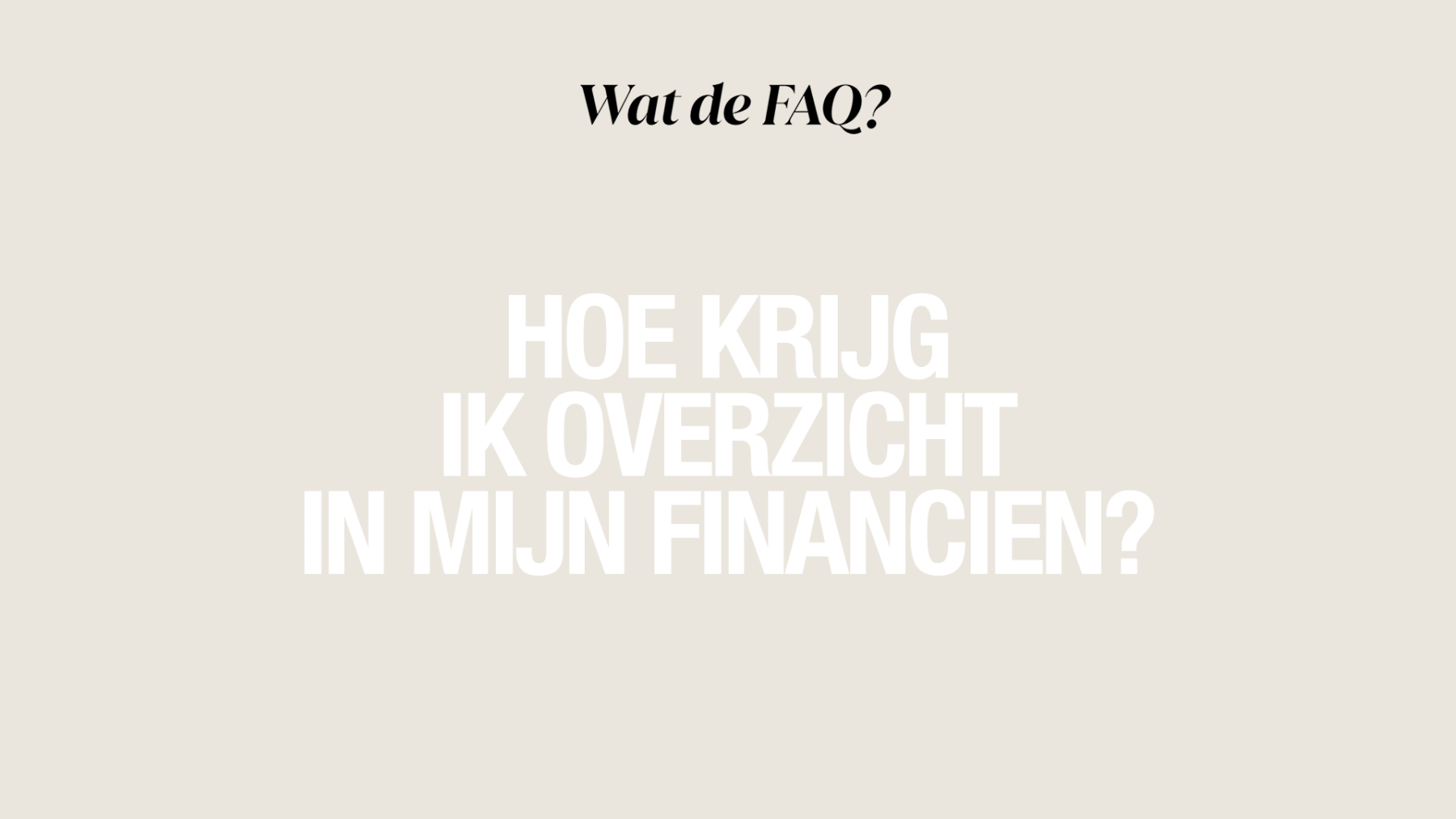 Geen idee waar je geld blijft? Zo krijg je zonder gedoe inzicht in je uitgaven