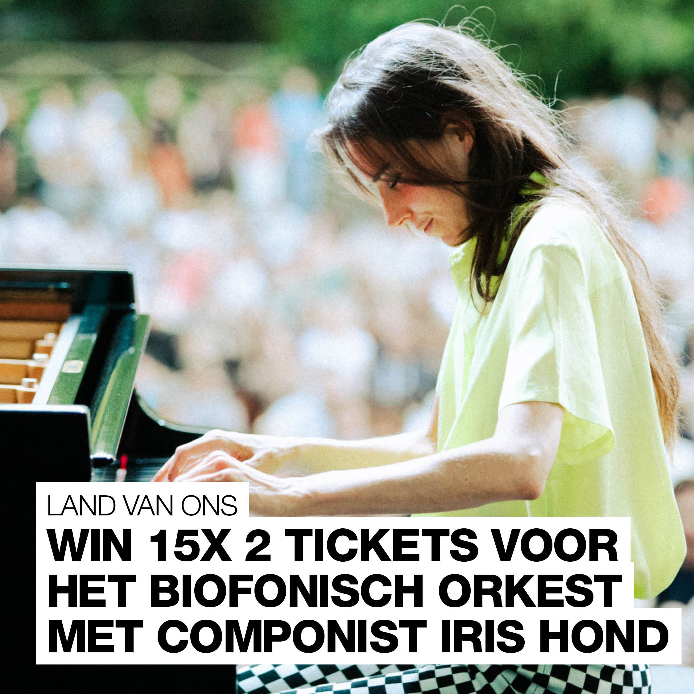 Van tjilpende vogels tot de prachtige klanken van de piano: win 15 x 2 kaarten voor dit bijzondere en exclusieve concert in de natuur