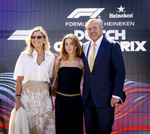 Maxima, Alexia en Willem-Alexander in Zandvoort