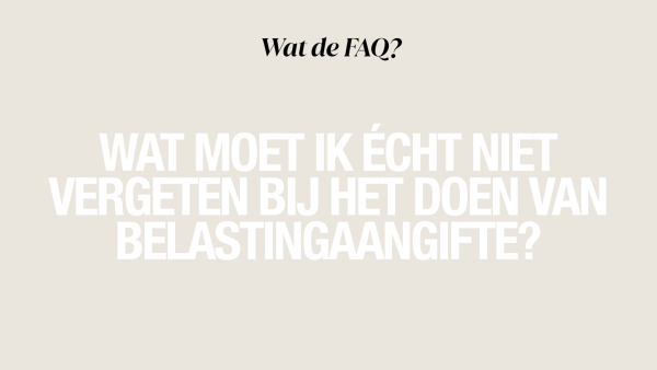 belastingaangifte