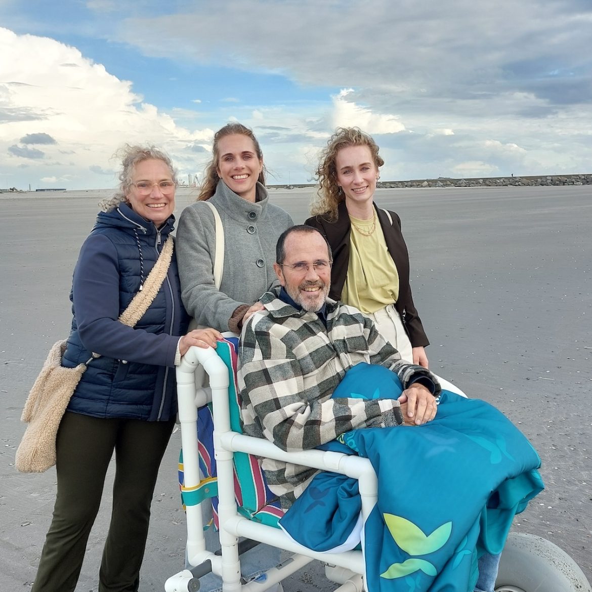 de laatste wens chris met gezin op strand